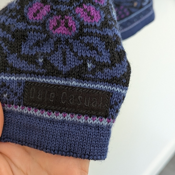 Dale Of Norway Casual Collection 100% New Wool Floral Cardigan Sweater Size S - Picture 2 of 9